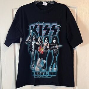 Vintage Kiss Black Farewell Tour Men's Tee